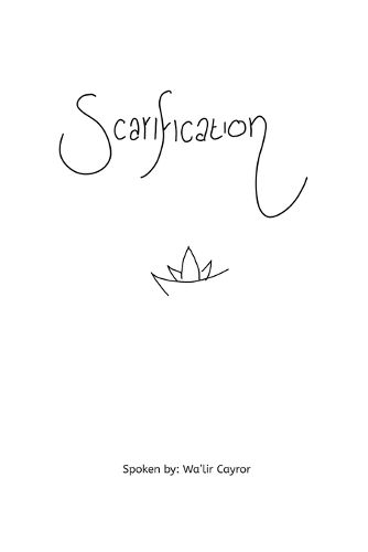 Cover image for Scarification: A selection of Poems