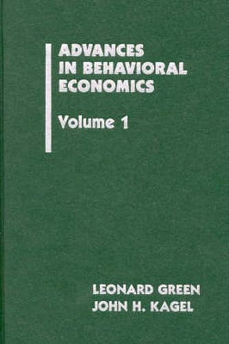 Cover image for Advances in Behavioral Economics, Volume 1