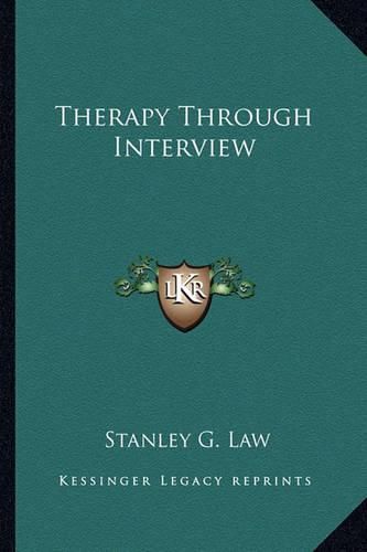 Cover image for Therapy Through Interview