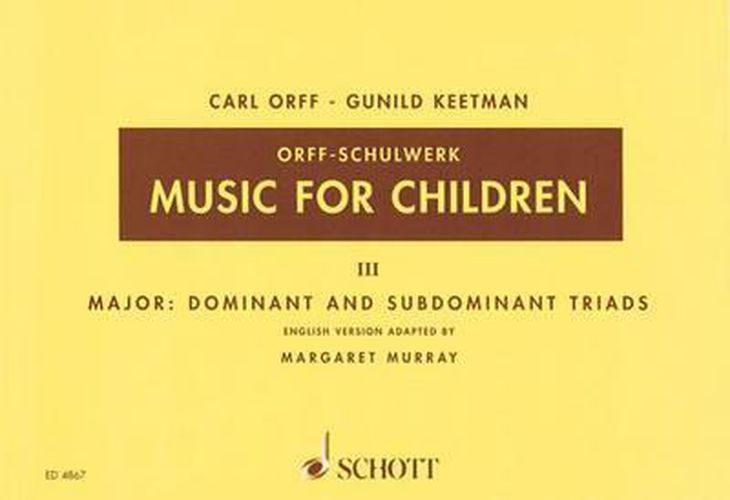 Cover image for Music for Children: Major : Dominant and Subdominant Triads