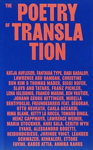 Cover image for The Poetry of Translation