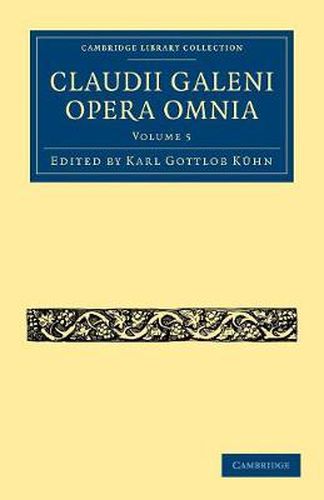 Cover image for Claudii Galeni Opera Omnia