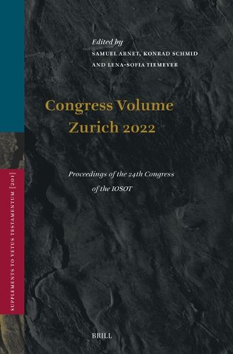 Cover image for Congress Volume Zurich 2022