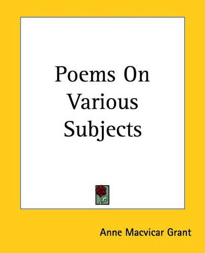 Poems On Various Subjects