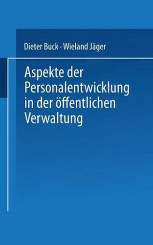 Cover image for Aspekte Der Personalentwicklung in Der OEffentlichen Verwaltung