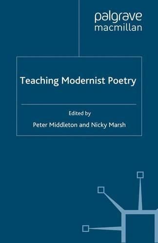 Cover image for Teaching Modernist Poetry