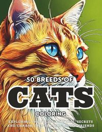 Cover image for 50 Breeds Of Cats Coloring