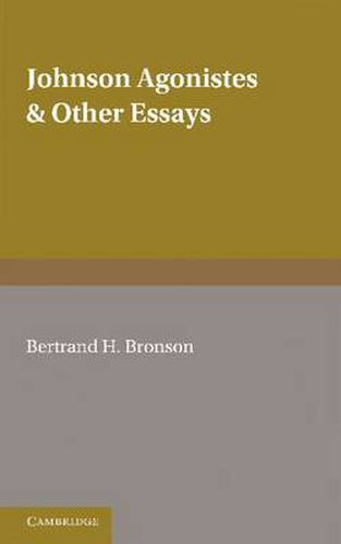 Cover image for Johnson Agonistes and Other Essays