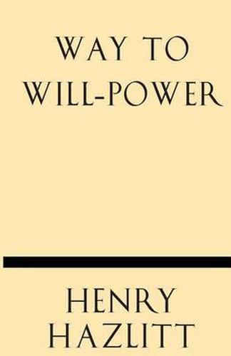 Cover image for Way to Will-Power