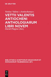 Cover image for Anthologiarum Libri Novem CB