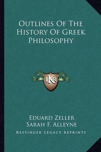 Outlines of the History of Greek Philosophy