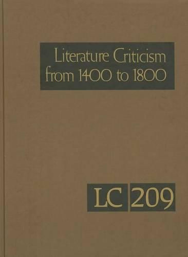 Cover image for Literature Criticism from 1400 to 1800