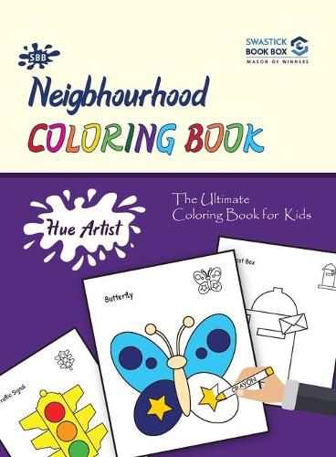 Cover image for Hue Artist - Neighbourhood Colouring Book