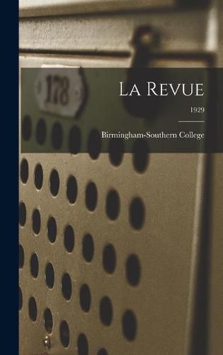 Cover image for La Revue; 1929