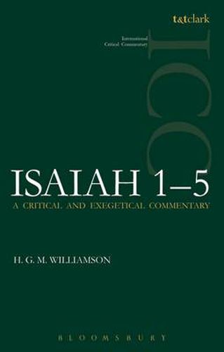 Cover image for Isaiah 1-5 (ICC): A Critical and Exegetical Commentary
