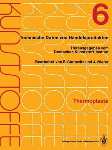 Cover image for Kunststoffe: Technische Daten Von Handelsprodukten