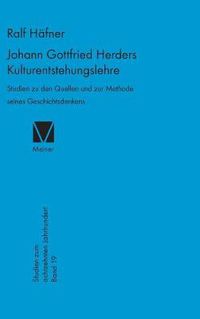 Cover image for Johann Gottfried Herders Kulturentstehungslehre