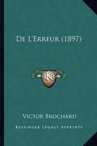 Cover image for de L'Erreur (1897)