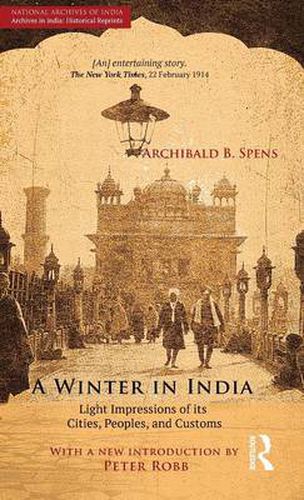 Cover image for A Winter in India: Light Impressions of its Cities, Peoples and Customs