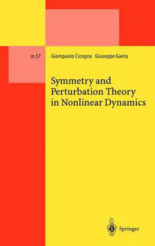 Cover image for Symmetry and Perturbation Theory in Nonlinear Dynamics