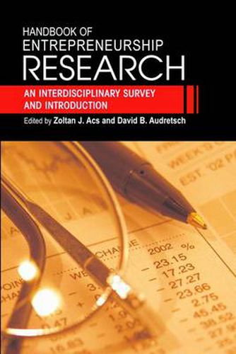 Cover image for Handbook of Entrepreneurship Research: An Interdisciplinary Survey and Introduction