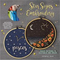 Cover image for Star Signs Embroidery: Zodiac Patterns to Customize and Create