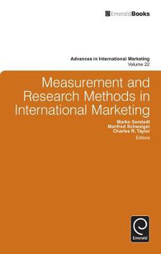 Cover image for Measurement and Research Methods in International Marketing