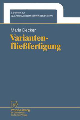 Cover image for Variantenfliessfertigung