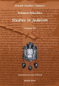 Cover image for Studies in Judaism (Vol 3): New Introduction by Ismar Schorsch