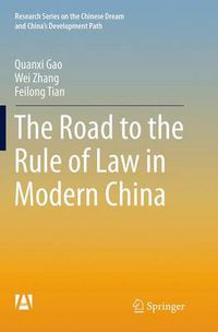 Cover image for The Road to the Rule of Law in Modern China