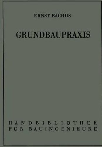 Cover image for Grundbaupraxis