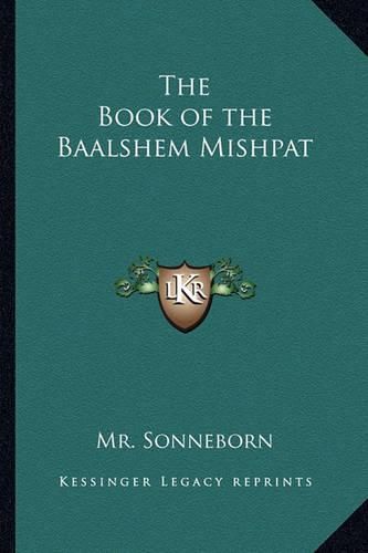 Cover image for The Book of the Baalshem Mishpat