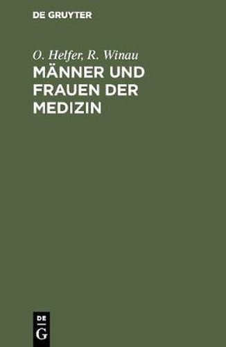 Cover image for Manner und Frauen der Medizin