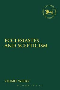 Cover image for Ecclesiastes and Scepticism