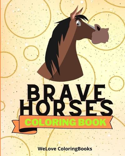 Cover image for Brave Horses Coloring Book