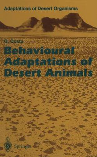 Behavioural Adaptations of Desert Animals