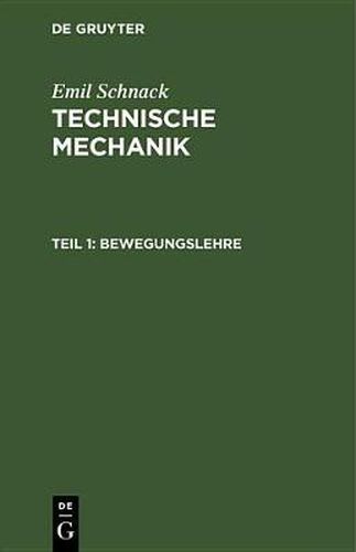 Cover image for Bewegungslehre