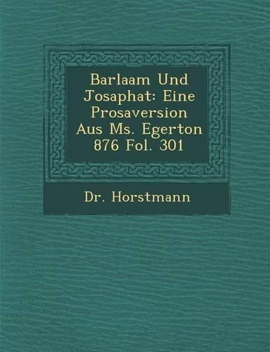 Cover image for Barlaam Und Josaphat