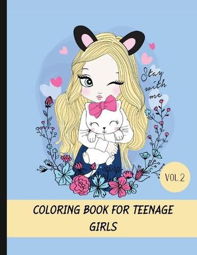 Cover image for Coloring book for teenage girls