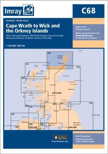 Cover image for Imray Chart C68: Cape Wrath to Wick and the Orkney Islands