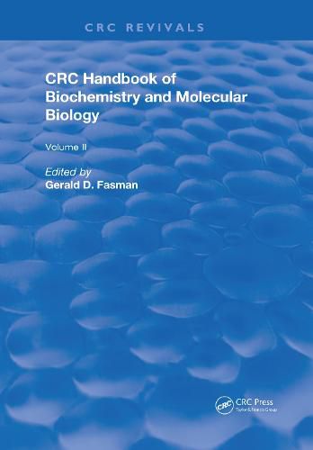 Cover image for CRC Handbook of Biochemistry and Molecular Biology: Proteins