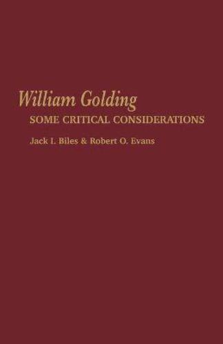 Cover image for William Golding: Some Critical Considerations