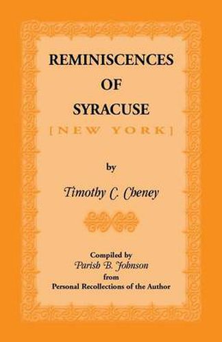 Cover image for Reminiscences of Syracuse