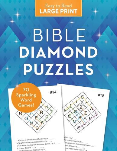 Cover image for Bible Diamond Puzzles Large Print