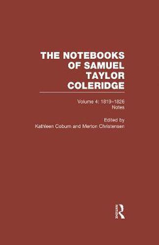 Cover image for Coleridge Notebooks V4 Notes