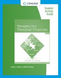 Cover image for Student Activity Guide: Managing Your Personal Finances, 7th