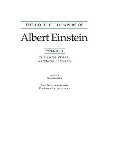 Cover image for The Collected Papers of Albert Einstein