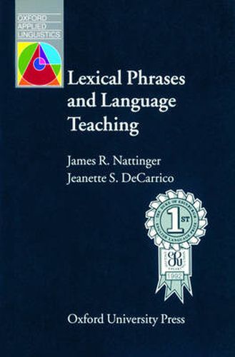 Cover image for Lexical Phrases and Language Teaching