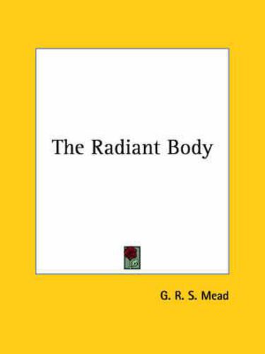 Cover image for The Radiant Body