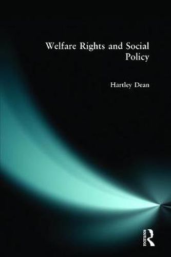 Cover image for Welfare Rights and Social Policy